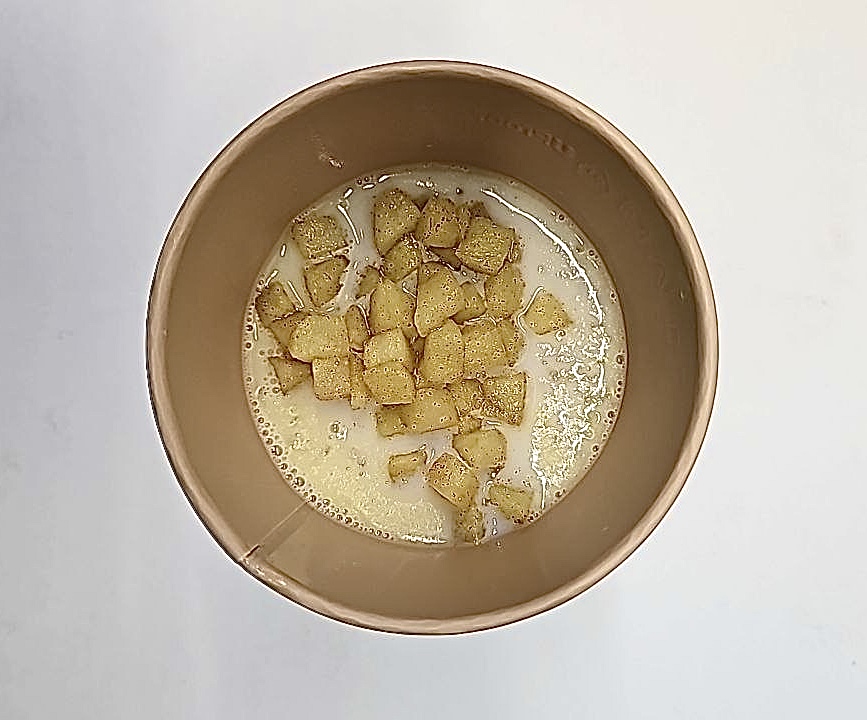 Каша из булгура и киноа с яблочным соте