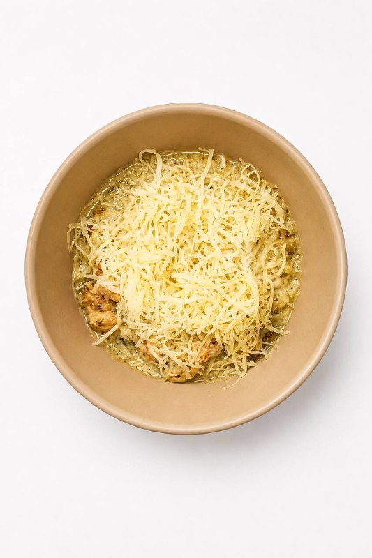 Жульен с овощами и куриным филе